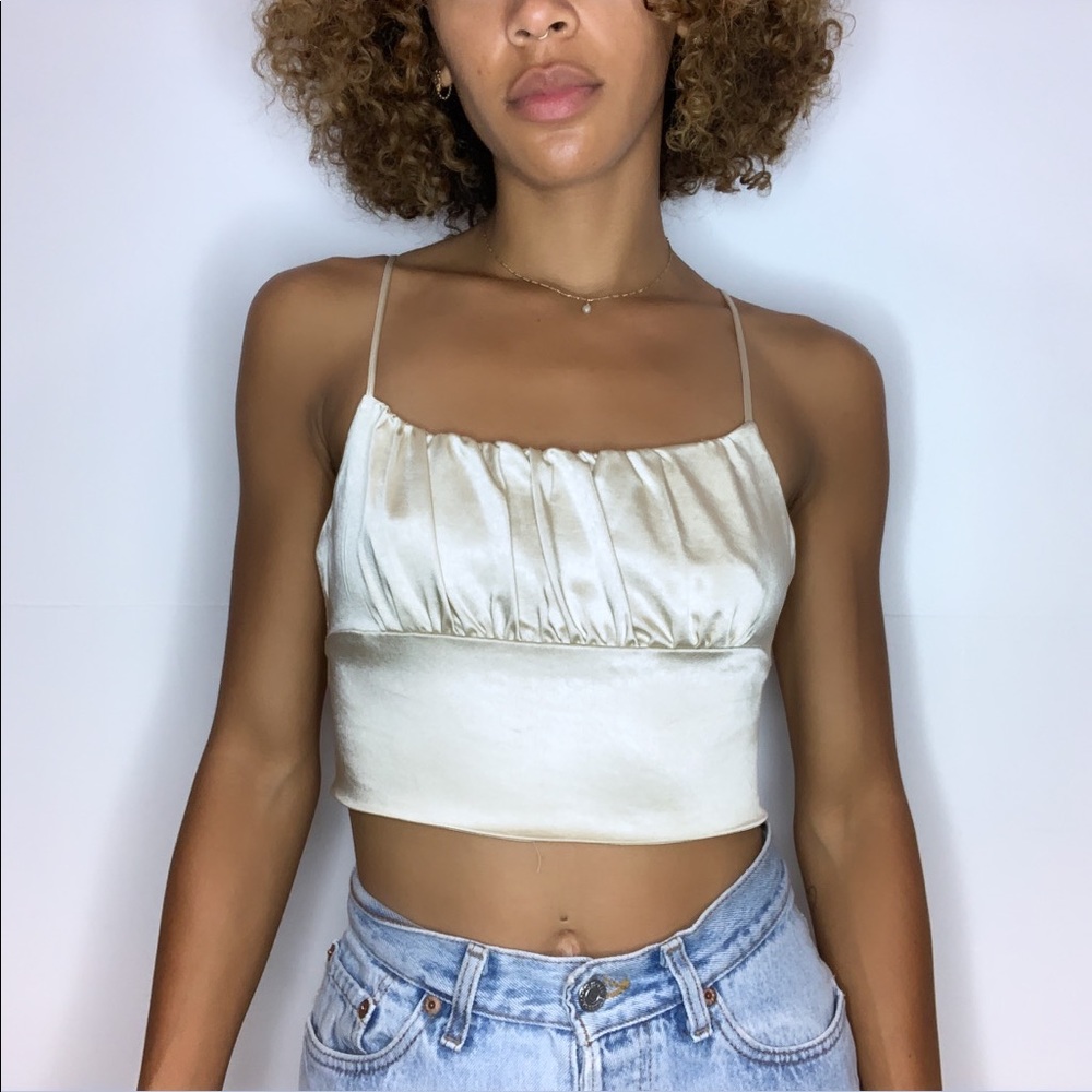 Zara Silk Crop Top